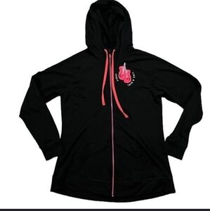 TORRID "fight like a girl" breast cancer zip up sweatshirt